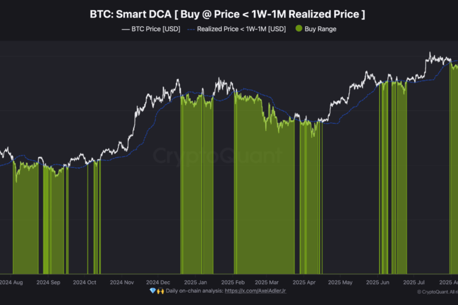 Bitcoin Investors Turn To ‘Smart DCA’ As Market Trades Below On-Chain Fair Value Of $117,700